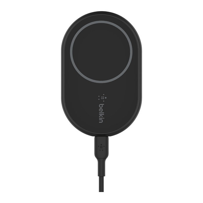 Belkin WIC004BTBK Cargador Inalámbrico para Coche 10W con Soporte Magnético iPhone 13/12 Serie, USB-C 1.2m, Negro