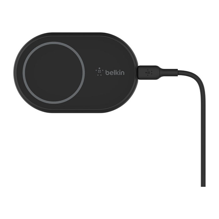 Belkin WIC004BTBK Cargador Inalámbrico para Coche 10W con Soporte Magnético iPhone 13/12 Serie, USB-C 1.2m, Negro