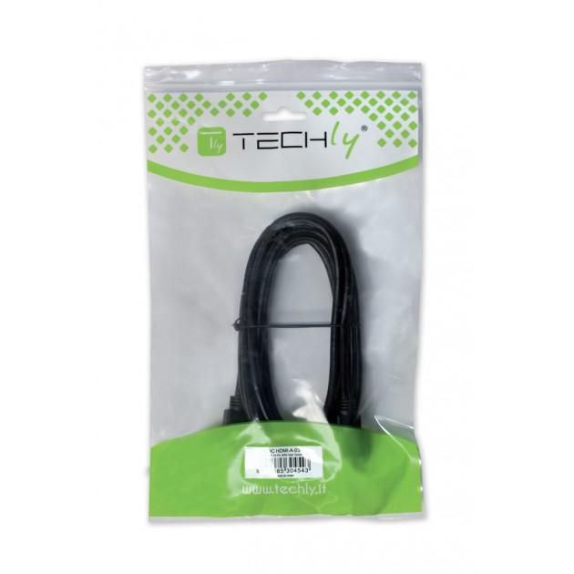 Cable techly 1.8m hdmi - dvi-d m/m 1,8 m negro