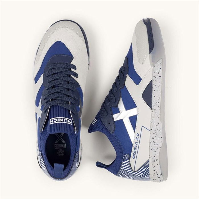 Zapatillas de Fútbol Sala para Adultos Munich Gresca 2.0 08 Azul XL Zapatillas de Fútbol Sala para Adultos Munich Gresca 2.0 08 Azul XL