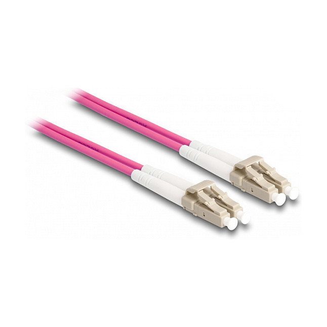 DeLOCK Cable de fibra óptica LC Duplex a LC Duplex Multimodo OM4 con cobertura metálica 3 m DeLOCK Cable de fibra óptica LC Duplex a LC Duplex Multimodo OM4 con cobertura metálica 3 m