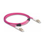 DeLOCK Cable de fibra óptica LC Duplex a LC Duplex Multimodo OM4 con cobertura metálica 3 m