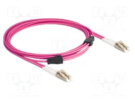DeLOCK Cable de fibra óptica OM4 Multimodo LC Duplex a LC Duplex con armadura metálica, 3 m
