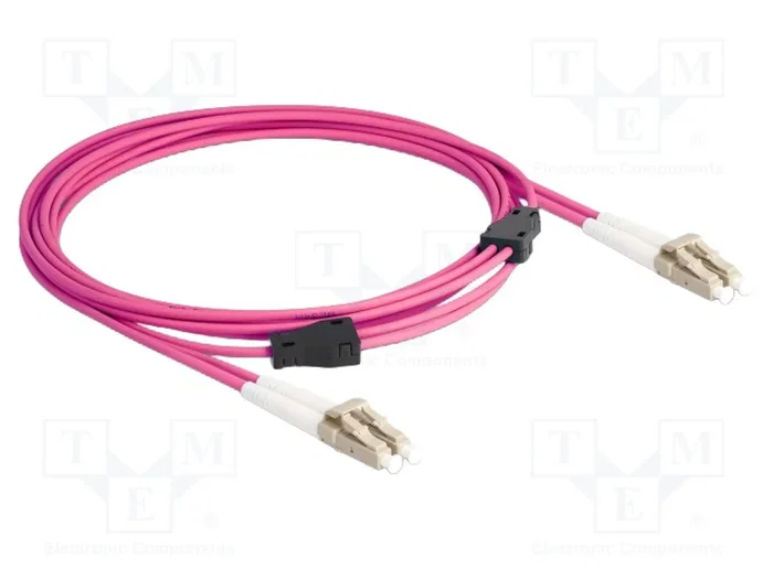 DeLOCK Cable de fibra óptica OM4 Multimodo LC Duplex a LC Duplex con armadura metálica, 3 m