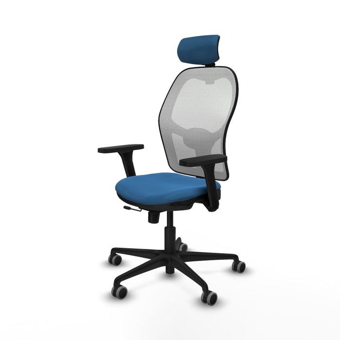 PIQUERAS Y CRESPO Silla de oficina Jorquera Sincro/Traslack Azul claro y Blanco