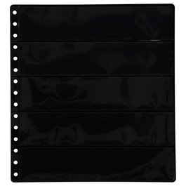 Funda Para Album De Sellos Pardo Lam.C.Negra 5 Aloj.Lado (Set de 10)