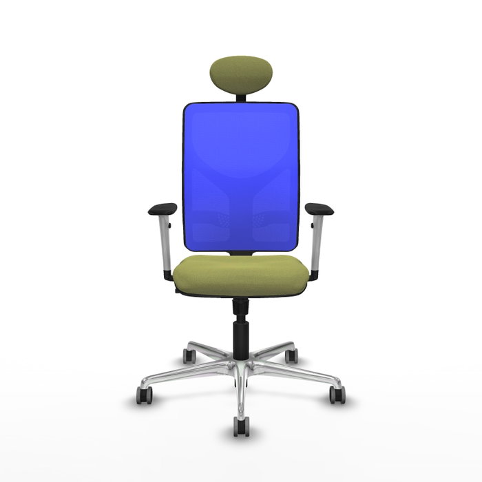 PIQUERAS Y CRESPO Silla de oficina Motilla con mecanismo Sincro, Verde oliva y Azul PIQUERAS Y CRESPO Silla de oficina Motilla con mecanismo Sincro, Verde oliva y Azul