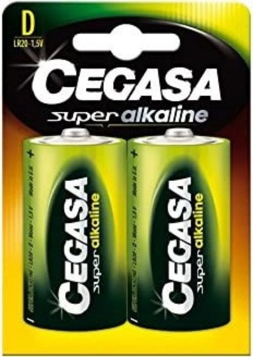 Cegasa Pilas Super Alkaline LR20 D (Blíster de 2 unidades)
