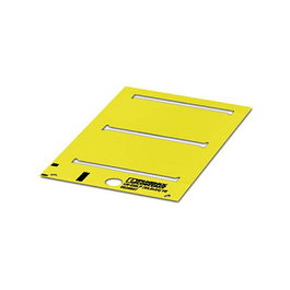 Phoenix Contact Placa de plástico US-EMLP 85.6X54 YE amarillo sin rotular