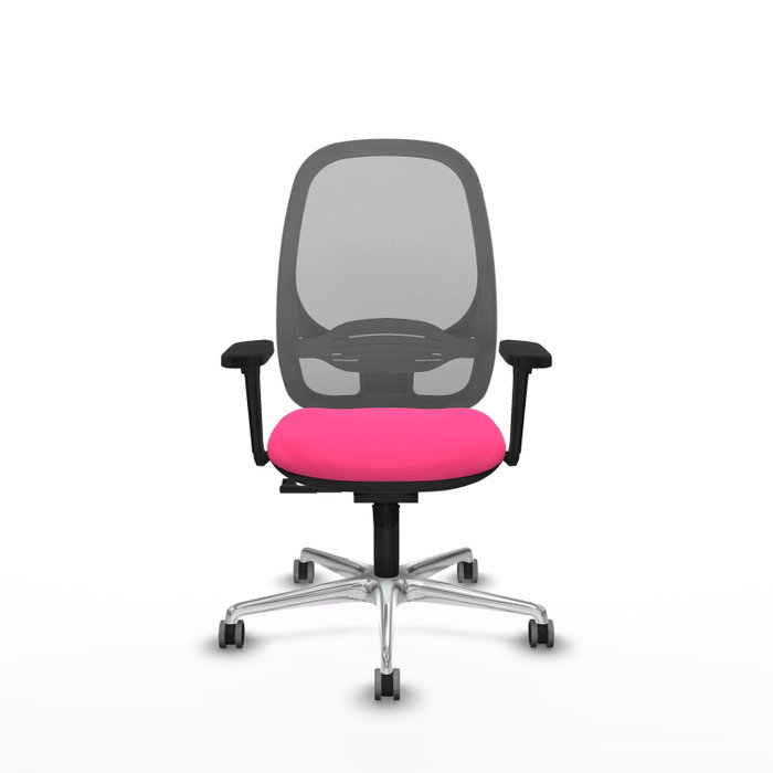 PIQUERAS Y CRESPO Silla de oficina Cilanco Rosa y Gris con Mecanismo Sincro PIQUERAS Y CRESPO Silla de oficina Cilanco Rosa y Gris con Mecanismo Sincro