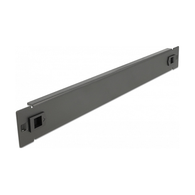 DeLOCK Cubierta ciega sin herramientas para gabinete de red 19" 1U, tapa ciega de metal negro DeLOCK Cubierta ciega sin herramientas para gabinete de red 19" 1U, tapa ciega de metal negro