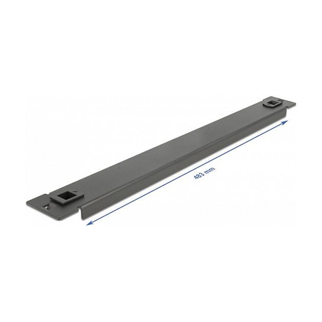 DeLOCK Cubierta ciega sin herramientas para gabinete de red 19" 1U, tapa ciega de metal negro DeLOCK Cubierta ciega sin herramientas para gabinete de red 19" 1U, tapa ciega de metal negro