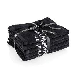Conjunto, Balmain, Black Bleach Proof Salon, Toalla Textil de Salón, 6 uds