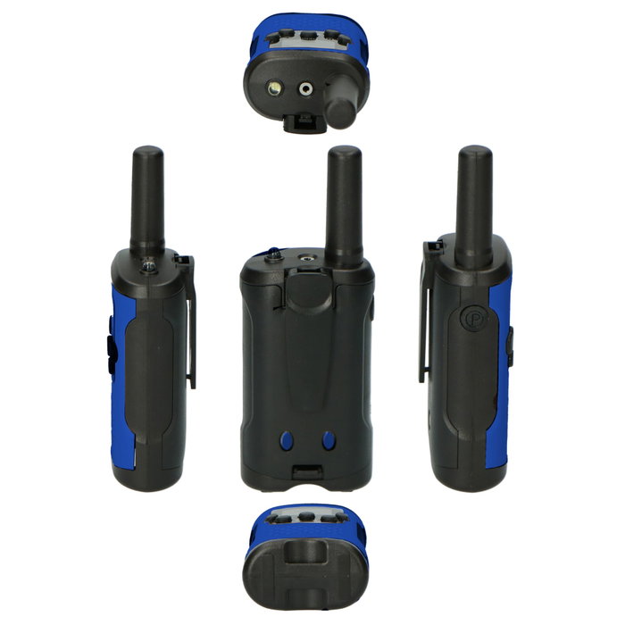 Alecto FR-175BW Set de 2 Walkie Talkies, 7 km, Azul/Negro Alecto FR-175BW Set de 2 Walkie Talkies, 7 km, Azul/Negro