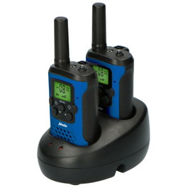 Alecto FR-175BW Set de 2 Walkie Talkies, 7 km, Azul/Negro