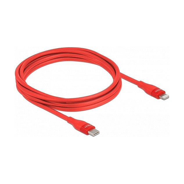 DeLOCK Cable USB Type-C a Lightning Rojo 2 m MFi