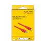 DeLOCK Cable USB Type-C a Lightning Rojo 2 m MFi