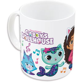 Taza Mug Gabby's Dollhouse Party Rosa claro 350 ml 325 ml Cerámica Caja De Regalo