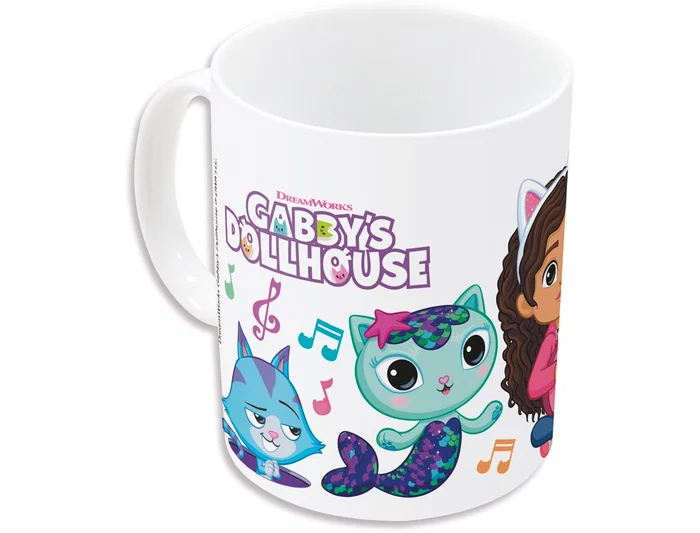 Taza Mug Gabby's Dollhouse Party Rosa claro 350 ml 325 ml Cerámica Caja De Regalo
