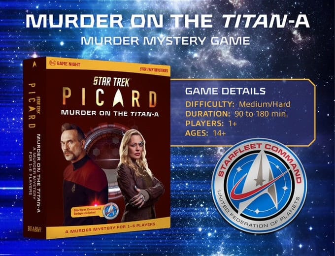 Star Trek Picard Murder Mystery Game Murder on the Titan-A *Edición Inglés* Star Trek Picard Murder Mystery Game Murder on the Titan-A *Edición Inglés*