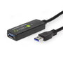 Techly Cable Extensor USB 3.2 SuperSpeed+ 10m Negro Señal Extender, Transfiere Datos hasta 5 Gbps