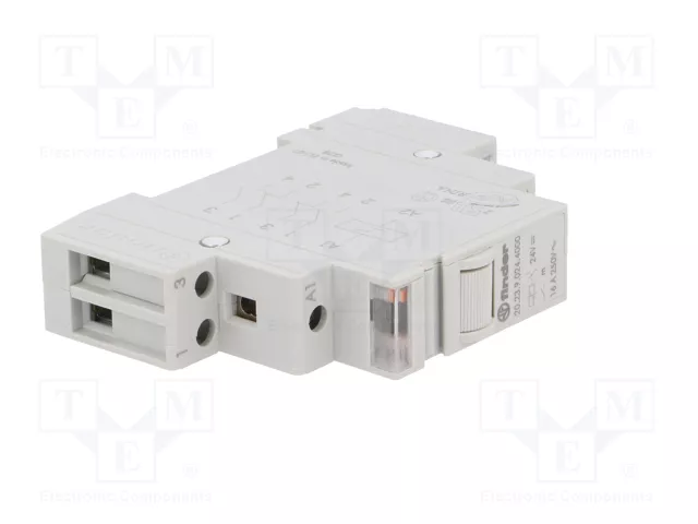 FINDER Relé de instalación 20.23 biestable 24V DC 16A NC+NA
