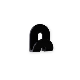 Inofix Colgador Adhesivo Calma Negro hasta 2,5 kg 64x36x80 mm