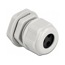DeLOCK Prensaestopas PG13,5 para tres cables redondos, Gris