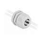 DeLOCK Prensaestopas PG13,5 para tres cables redondos, Gris