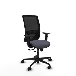 PIQUERAS Y CRESPO Silla de oficina Zulema Gris oscuro y Negro