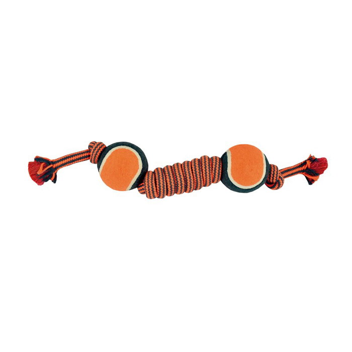 Nayeco Nudo con 2 Pelotas de Tennis Bicolor 38cm Nayeco Nudo con 2 Pelotas de Tennis Bicolor 38cm