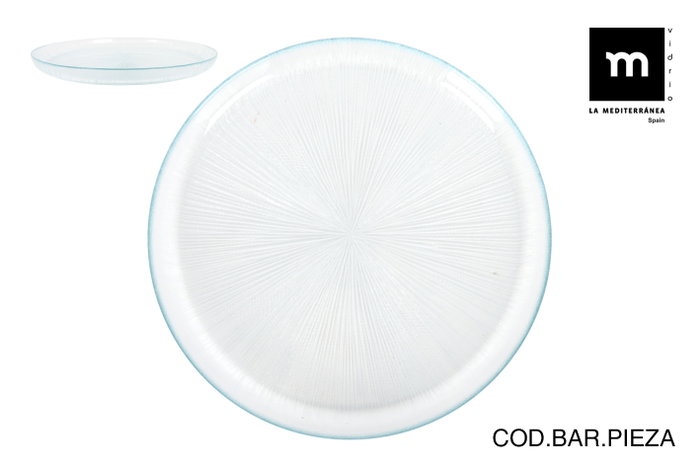 La Mediterranea Plato de Vidrio Venezia Ø 31 cm, Pack de 6 unidades La Mediterranea Plato de Vidrio Venezia Ø 31 cm, Pack de 6 unidades