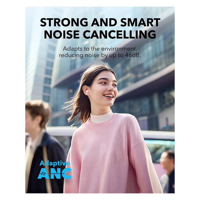 Anker Soundcore A30i Auriculares Bluetooth Inalámbricos Rosa IP54 Cancelación de Ruido Ligeros 3.7g con Estuche de Carga Anker Soundcore A30i Auriculares Bluetooth Inalámbricos Rosa IP54 Cancelación de Ruido Ligeros 3.7g con Estuche de Carga