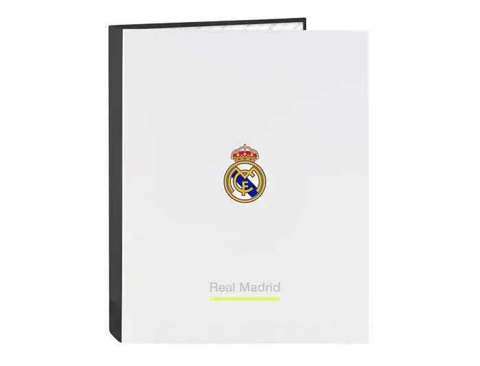 Safta Carpeta de Anillas Mixtas Real Madrid 1ª Equipación 25/26 Folio Safta Carpeta de Anillas Mixtas Real Madrid 1ª Equipación 25/26 Folio