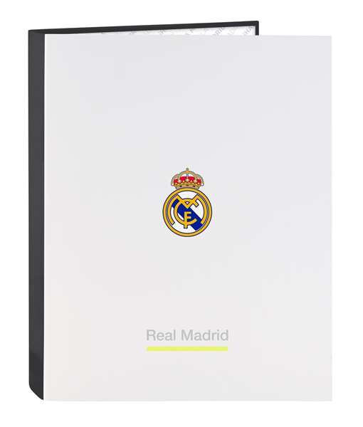Carpeta de anillas Real Madrid C.F. Blanco A4 26.5 x 33 x 4 cm