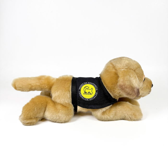 Deqube Peluche Labrador Canela 21cm Con Chaleco 939D00247 Bocalan