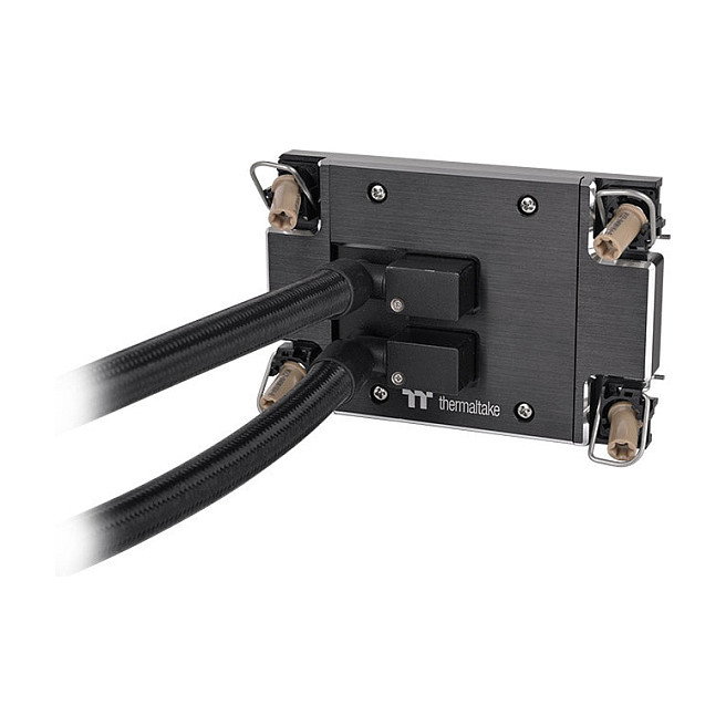 Thermaltake AW420 Kit de Refrigeración Líquida All-in-One, 3 Ventiladores de 14cm, 2000 RPM PWM, Negro, Compatible con LGA 4677 y SP6