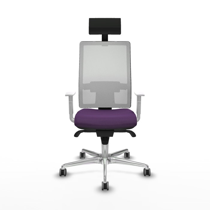 PIQUERAS Y CRESPO Silla de oficina Horna con mecanismo Sincro, Morado y Blanco PIQUERAS Y CRESPO Silla de oficina Horna con mecanismo Sincro, Morado y Blanco