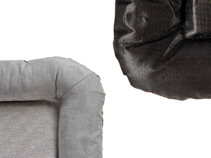 Mascow Cuna para Perro Rectangular 2 Colores Gris y Marrón 60x74x6 cm (Set de 6)