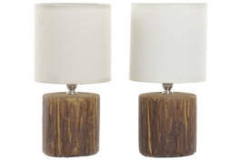 DKD Home Decor Lámpara de Sobremesa de Resina 14x27 cm Surtido de 2