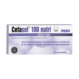 Cefak Cefasel 100 Nutri 60 comprimidos - Complemento de selenio para sistema inmunológico, tiroides y cabello