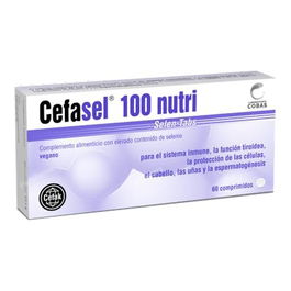 Cefak Cefasel 100Nutri 60 Comp. Complemento alimenticio de selenio para el sistema inmunitario, protección celular y función tiroidea