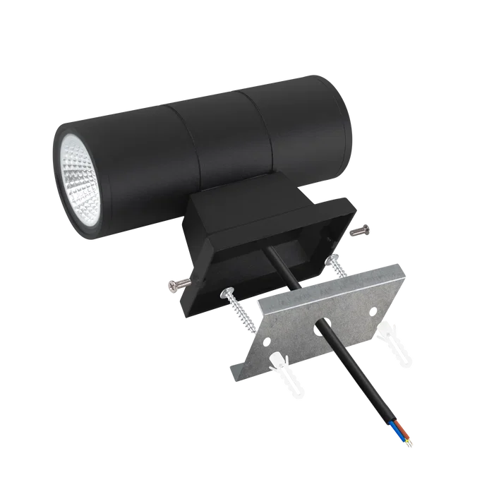 Aplique LED Exterior 2x7W Blanco Cálido 3000K Aluminio 14W 1400lm