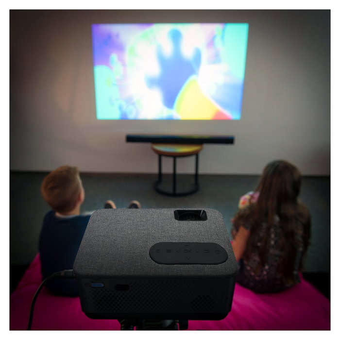 Lenco Proyector LPJ-700BKGY LED Full HD 1080p 4000 Lúmenes LED Negro