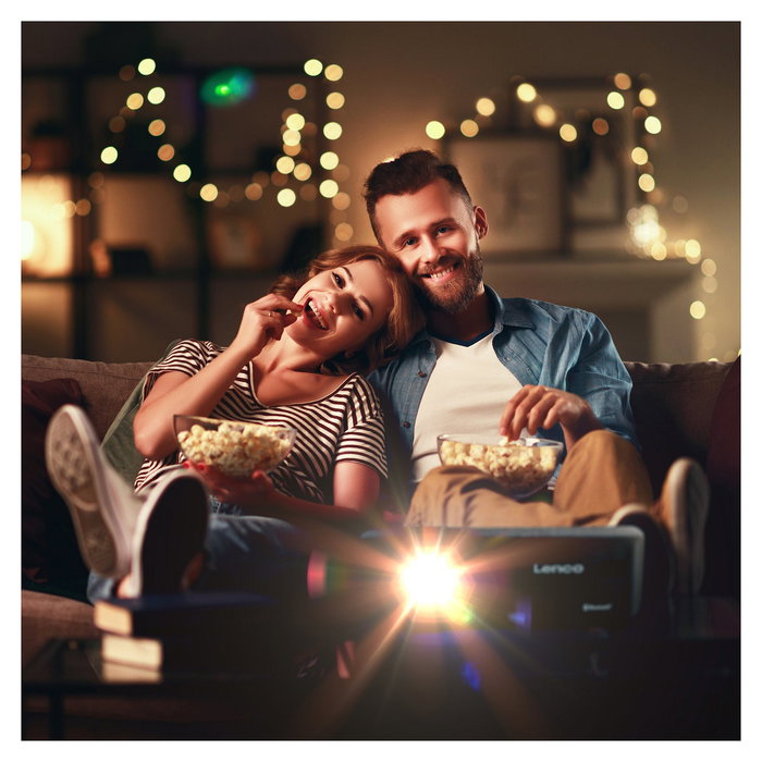 Lenco Proyector LPJ-700BKGY LED Full HD 1080p 4000 Lúmenes LED Negro