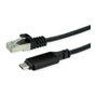 ROLINE Cable Conversor USB 3.2 Gen 2 Tipo C a Gigabit Ethernet, 2m, Negro