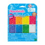 Aquabeads Recarga de Abalorios Neón 35143, Set de 800 Cuentas para Manualidades en 8 Colores Incluye Cuentas Clásicas, Poligonales y Estrella +4 Años