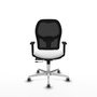 PIQUERAS Y CRESPO Silla de oficina Jorquera con mecanismo Sincro/Traslack Blanco/Negro