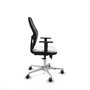 PIQUERAS Y CRESPO Silla de oficina Jorquera con mecanismo Sincro/Traslack Blanco/Negro