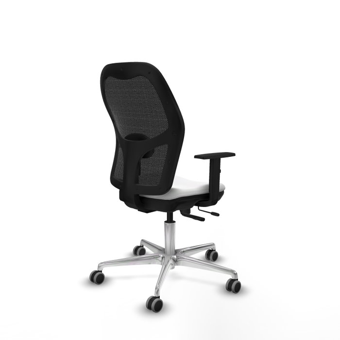 PIQUERAS Y CRESPO Silla de oficina Jorquera con mecanismo Sincro/Traslack Blanco/Negro PIQUERAS Y CRESPO Silla de oficina Jorquera con mecanismo Sincro/Traslack Blanco/Negro